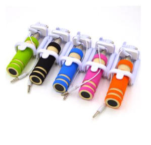 Mini Selfie Stick for Samsung Galaxy M31 - With Aux Cable