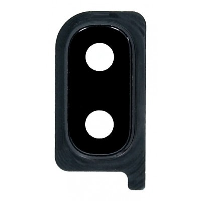 Camera Lens Glass with Frame for Samsung Galaxy A30 Black - Image 2