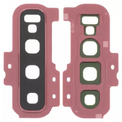 Camera Lens Glass with Frame for Samsung Galaxy S10 Plus Pink