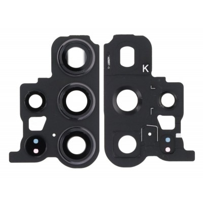 Camera Lens Glass with Frame for Samsung Galaxy S23 Ultra Black - Image 3