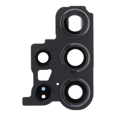 Camera Lens Glass with Frame for Samsung Galaxy S23 Ultra Black