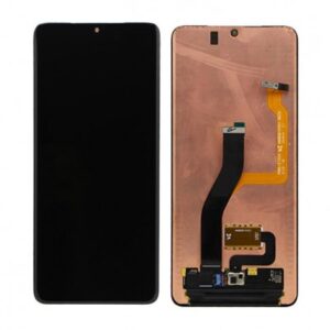 LCD with Touch Screen for Samsung Galaxy S21 Ultra - Black (display glass combo folder)