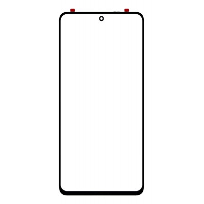 Front Glass for Xiaomi Mi 10i 5G - Black - Image 2