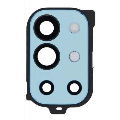 Camera Lens Glass with Frame for OnePlus 9R 5G Blue - Image 2