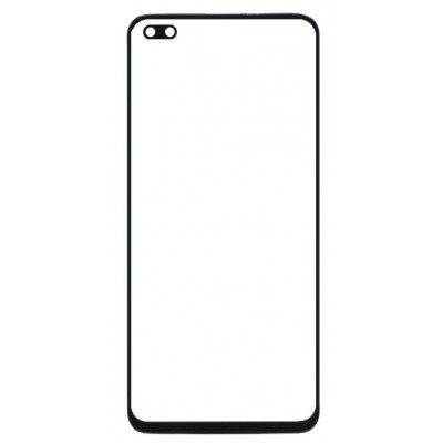 Front Glass for Realme 6 Pro - Black - Image 2