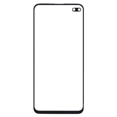 Front Glass for Realme 6 Pro - Black - Image 3