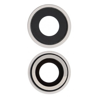 Camera Lens Glass with Frame for Apple iPhone 12 White - Image 2
