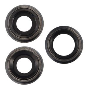 Camera Lens Glass with Frame for Apple iPhone 12 Pro Black