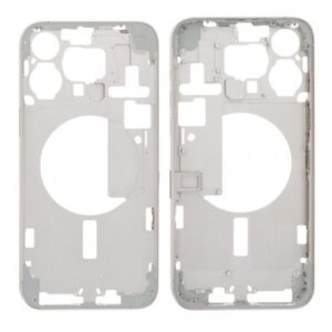 LCD Frame Middle Chassis for Apple iPhone 15 Pro Max - White