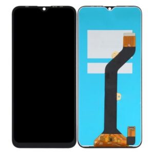 LCD with Touch Screen for Tecno Spark 7 - Black (display glass combo folder)